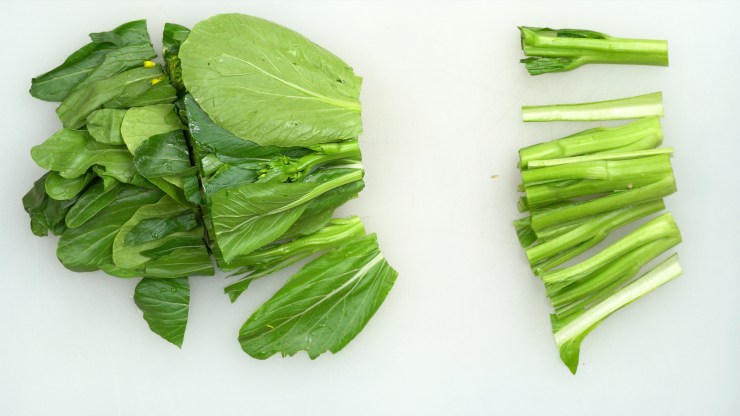 Choy Sum Stir Fry Cut